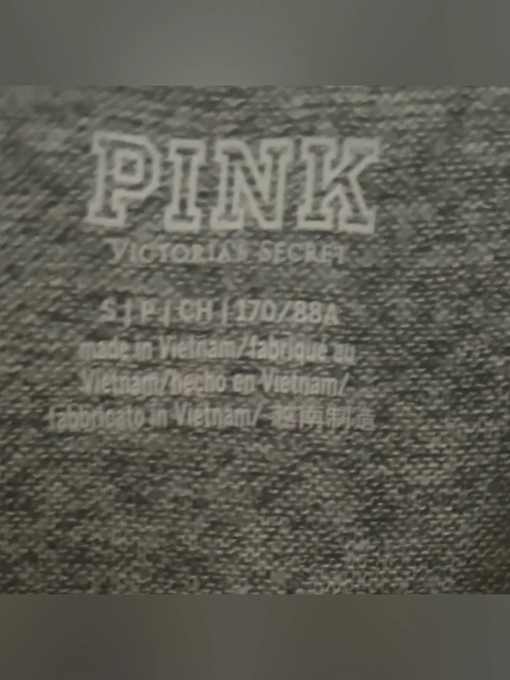 PINK Victoria's Secret Soft Heather Gray Zip-Up Hoodie - Picture 2 of 3